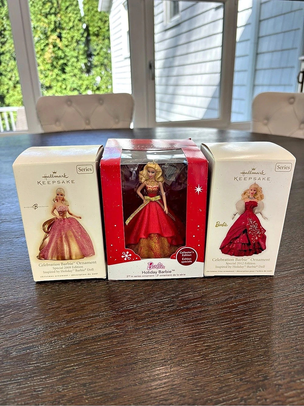 Barbie Celebrating 60 Years Barbie Collector 3-Piece Doll Set Pink & Red
